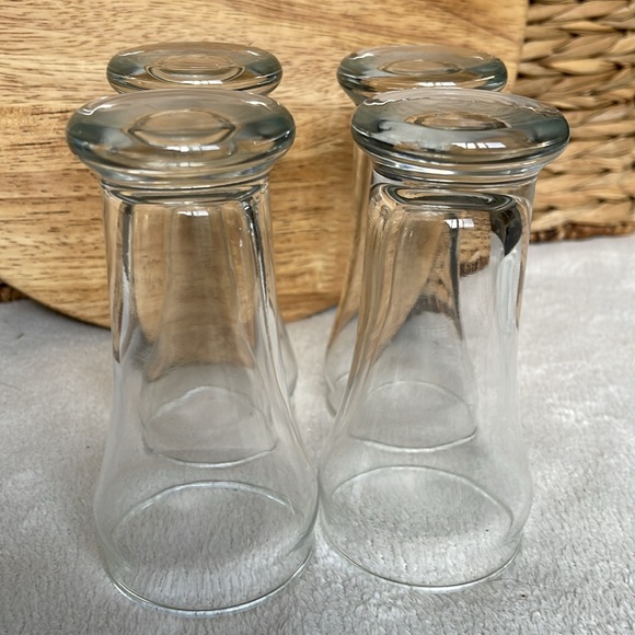 Set of 4 Bar Juice 6 Oz Glasses 1970’s Clear Glass - Picture 6 of 8